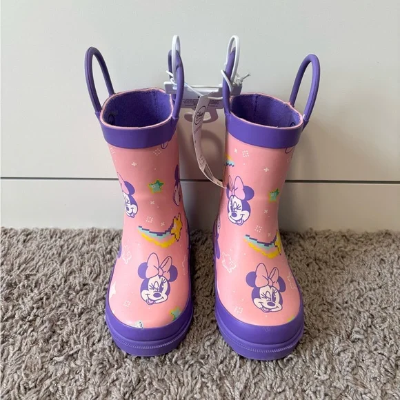 Disney Store Toddler Girl Minnie Mouse Rain Boots - Picture 2 of 7
